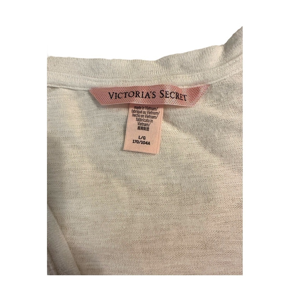 Victorias Secret Long Sleeve Light Weight Pajama Top Size Large - Picture 5 of 5